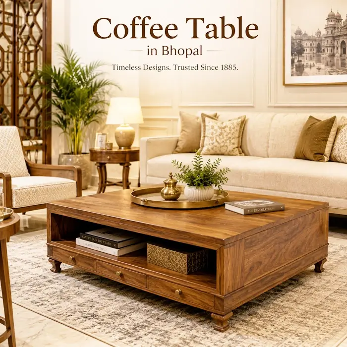 Coffee table showroom in Bhopal.