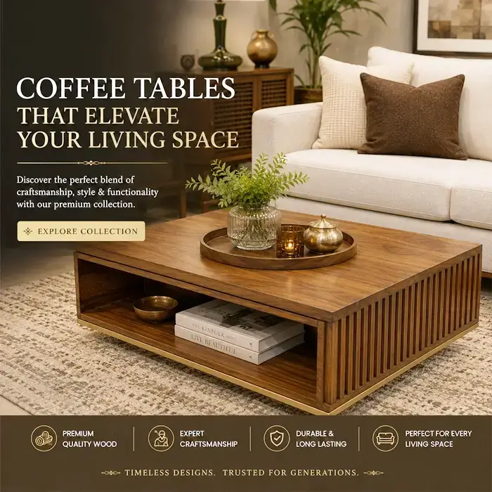 Coffee table showroom in Raipur.