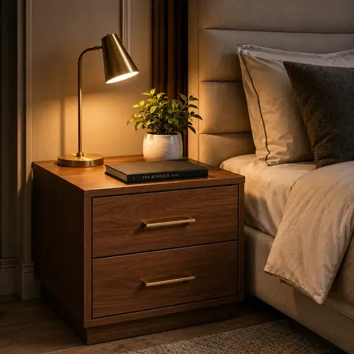 Functional compact bedside tables in Raipur store