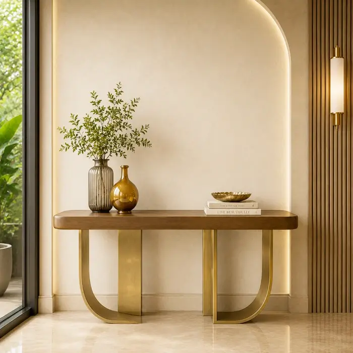 Console table manufacturers showroom Indore.