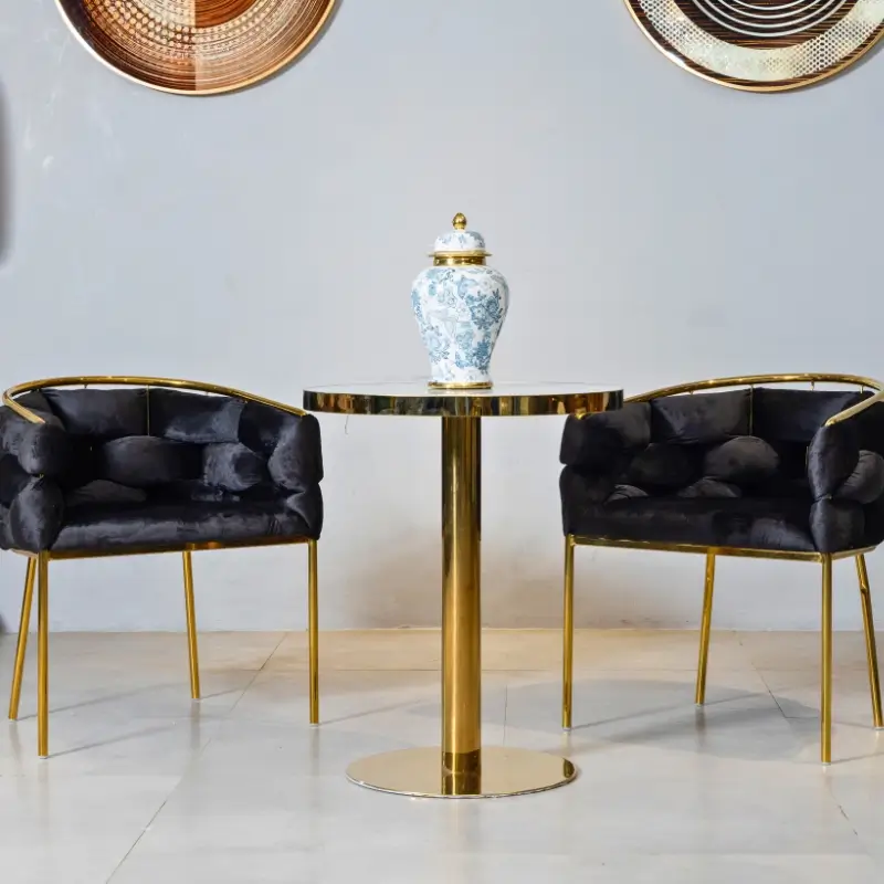 Designer accent chair with premium upholstery