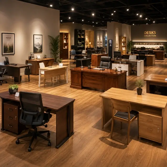 Exquisite desks collection display at Mehidpurwala Bhopal