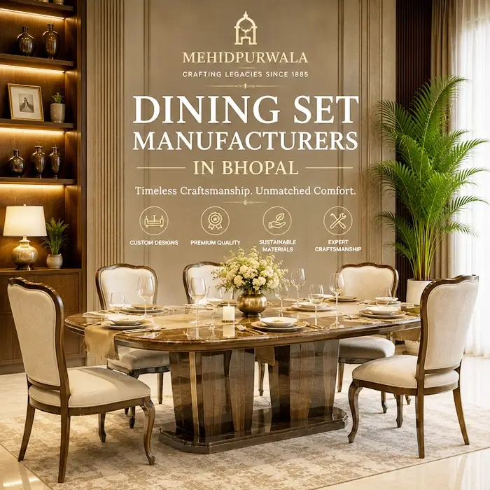 Dining set manufacturers showroom Bhopal.