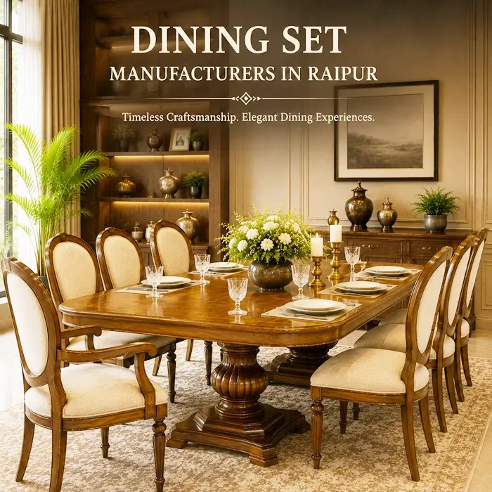 Dining set manufacturers showroom Raipur.
