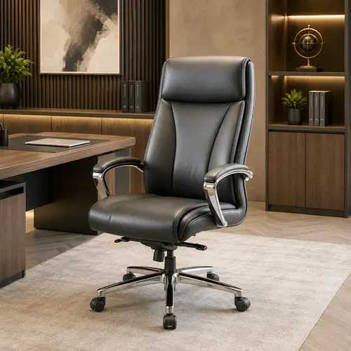 Ergonomic executive office chair collection in Indore showroom