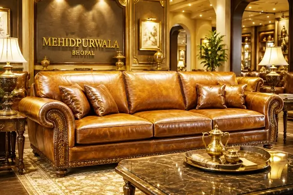 Legacy of handcrafted leather sofas at Mehidpurwala
