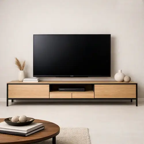 Minimalist frame TV cabinet made in Bhopal