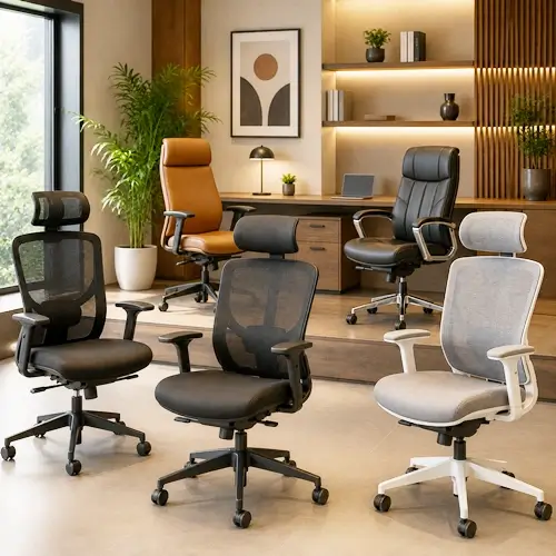 Ergonomic office seating chairs designed for modern workplaces in Indore