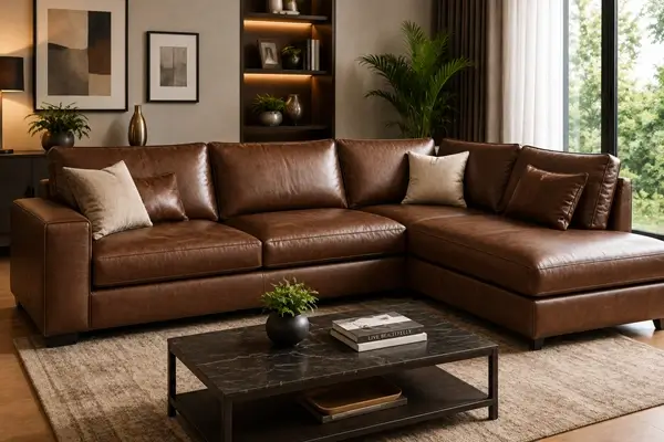 Premium Leather Sofa in Indore