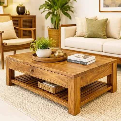 Teak wood center tables in Bhopal.