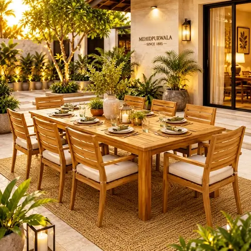 Teak wood patio dining sets Raipur.