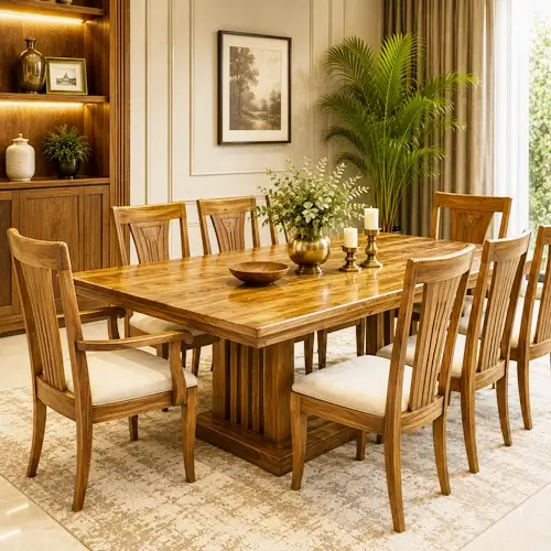 Teak wood dining sets in Bhopal.