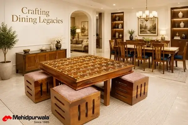 Mehidpurwala Artisan Crafting Dining Set — Indore Factory