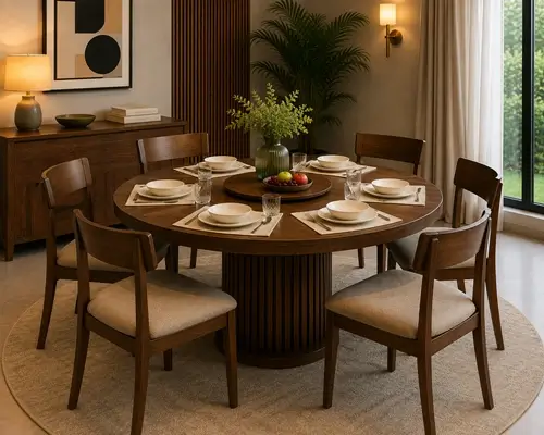 Round dining tables