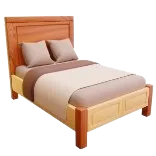 Wooden bed icon