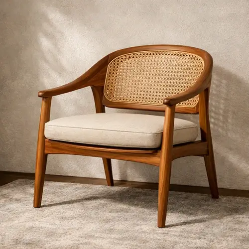 Handcrafted wooden chairs crafted in Raipur studio